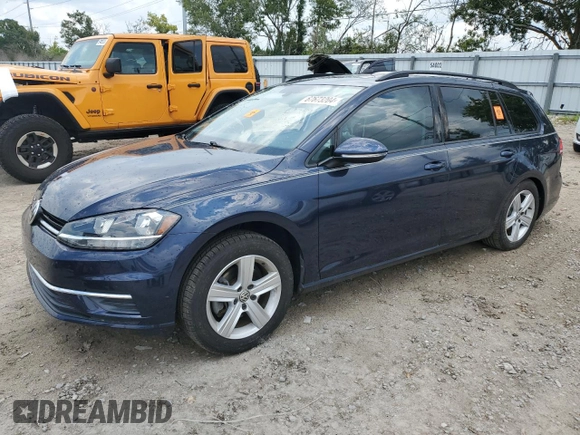 2018 Volkswagen Golf SportWagen S with VIN 3VWD17AU2JM767482, listed as a Copart auction lot 67673204 with 34,476 mi miles and Non Repairable. Bid and sale history available at carsss.com. Image 1.