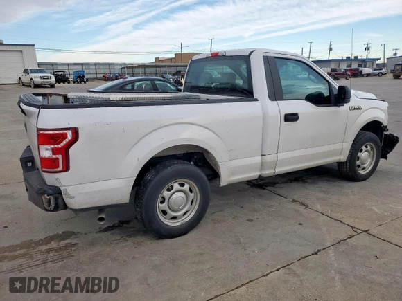 2018 Ford F-150 XL with VIN 1FTMF1CB6JKF30112, listed as a Copart auction lot 47016405 with 48,584 mi miles and Salvage Title. Bid and sale history available at carsss.com. Image 3.
