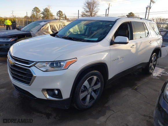 2021 Chevrolet Traverse LT Leather with VIN 1GNERHKW5MJ174570, listed as a IAAI auction lot 41250400 with 80,689 mi miles. Bid and sale history available at carsss.com. Image 17.
