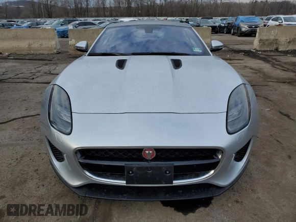 2018 Jaguar F-Type with VIN SAJDD1JV1JCK49348, listed as a Copart auction lot 47251675 with 49,771 mi miles and Salvage Title. Bid and sale history available at DreamBid. Image 5.