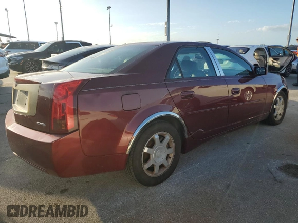2003 Cadillac CTS with VIN 1G6DM57N930170594, listed as a Copart auction lot 75062264 with 0 mi miles and Salvage Title. Bid and sale history available at carsss.com. Image 3.