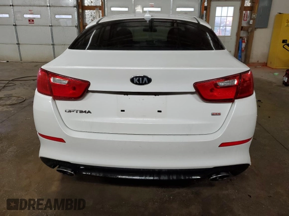 2015 Kia Optima LX with VIN KNAGM4A75F5640302, listed as a Copart auction lot 43641325 with 95,606 mi miles and Salvage Title. Bid and sale history available at DreamBid. Image 6.