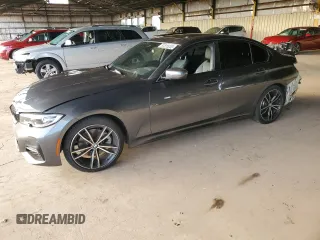2020 BMW 3 Series 330i with VIN WBA5R1C02LFH52541, listed as a Copart auction lot 81815253 with 51,346 mi miles and Salvage Title. Bid and sale history available at carsss.com. Image 1.