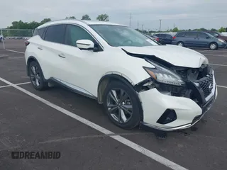 2019 Nissan Murano SL with VIN 5N1AZ2MJ5KN106745, listed as a IAAI auction lot 42606916 with 105,610 mi miles and . Bid and sale history available at DreamBid. Image 1.