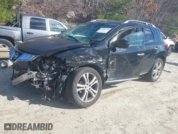 2009 Nissan Murano S with VIN JN8AZ18W89W153510, listed as a IAAI auction lot 41894233 with 140,862 mi miles and . Bid and sale history available at carsss.com. Image 2.