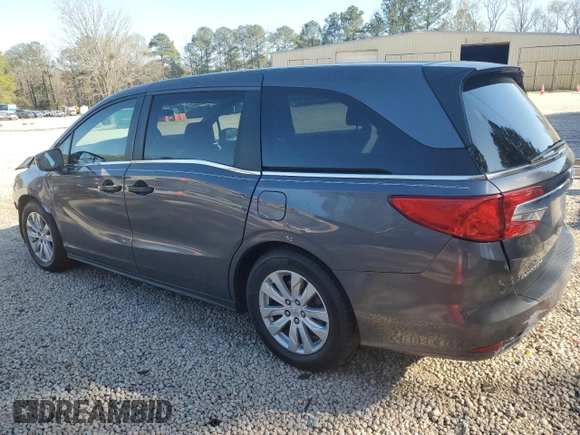 2019 Honda Odyssey LX with VIN 5FNRL6H25KB102017, listed as a Copart auction lot 50151955 with 83,145 mi miles and Salvage Title. Bid and sale history available at DreamBid. Image 2.