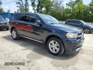2013 Dodge Durango Crew with VIN 1C4SDHDT3DC679153, listed as a Copart auction lot 54472645 with 167,068 mi miles and Salvage Title. Bid and sale history available at DreamBid. Image 4.