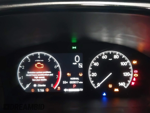 2025 Honda CR-V EX-L with VIN 2HKRS4H78SH407208, listed as a IAAI auction lot 41023125 with 5,817 mi miles and . Bid and sale history available at DreamBid. Image 7.