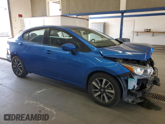 2021 Nissan Versa SV with VIN 3N1CN8EV4ML834866, listed as a Copart auction lot 62489485 with 74,300 mi miles and Salvage title. Bid and sale history available at DreamBid. Image 4.