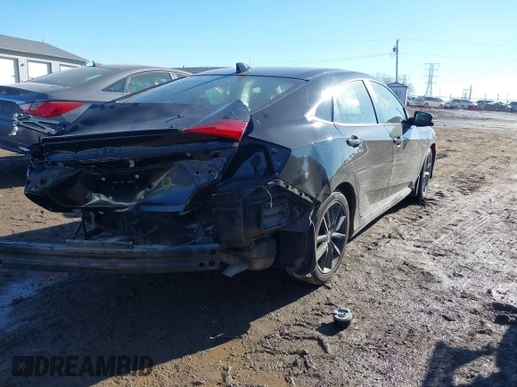2019 Honda Civic Sedan EX with VIN JHMFC1F31KX007184, listed as a IAAI auction lot 41466241 with 81,159 mi miles. Bid and sale history available at carsss.com. Image 4.