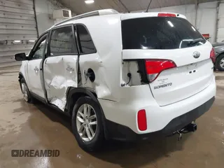 2014 Kia Sorento LX with VIN 5XYKTDA73EG461794, listed as a IAAI auction lot 41878986 with 74,105 mi miles. Bid and sale history available at carsss.com. Image 3.