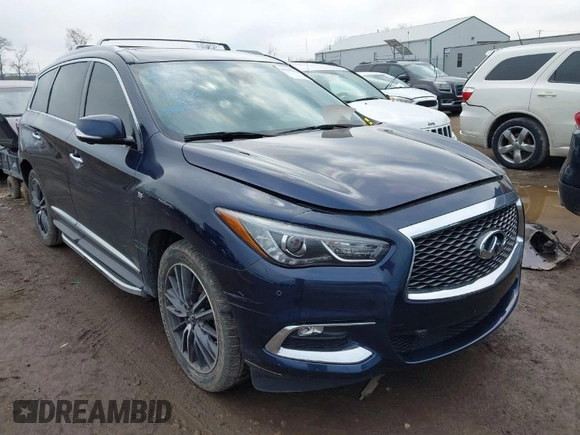 2017 Infiniti QX60 with VIN 5N1DL0MM6HC517010, listed as a IAAI auction lot 41998428 with 90,996 mi miles and . Bid and sale history available at DreamBid. Image 1.