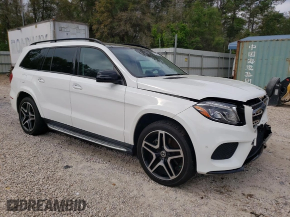2018 Mercedes-Benz GLS with VIN 4JGDF7DE0JB029658, listed as a Copart auction lot 44472033 with 73,868 mi miles. Bid and sale history available at carsss.com. Image 4.