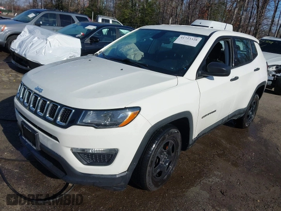 2021 Jeep Compass Freedom with VIN 3C4NJDAB7MT510591, listed as a IAAI auction lot 41723328 with 78,436 mi miles and . Bid and sale history available at carsss.com. Image 17.