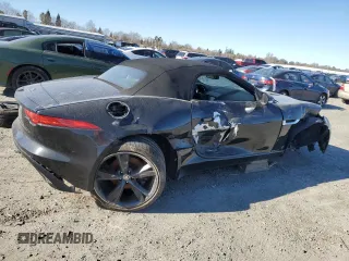 2014 Jaguar F-Type V6 with VIN SAJWA6E75E8K03346, listed as a Copart auction lot 88558275 with Not Provided miles and Salvage Title. Bid and sale history available at DreamBid. Image 3.
