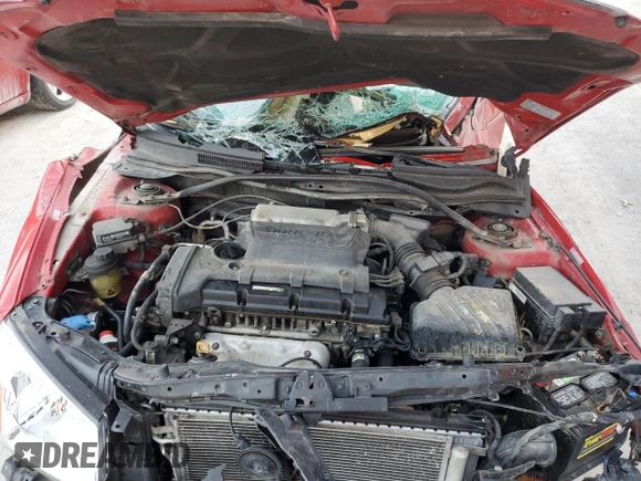 2009 Kia Spectra with VIN KNAFE241295023187, listed as a Copart auction lot 48707524 with 0 mi miles and Salvage Title. Bid and sale history available at carsss.com. Image 11.