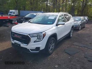 2023 GMC Terrain SLE with VIN 3GKALTEG7PL237976, listed as a IAAI auction lot 42165476 with 28,667 mi miles and . Bid and sale history available at carsss.com. Image 2.