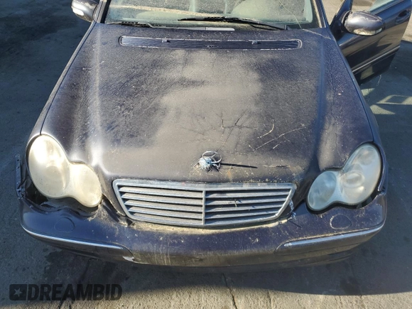 2003 Mercedes-Benz C 230 Kompressor with VIN WDBRF40J33F415383, listed as a Copart auction lot 76595584 with Not Provided miles and Salvage Title. Bid and sale history available at DreamBid. Image 11.