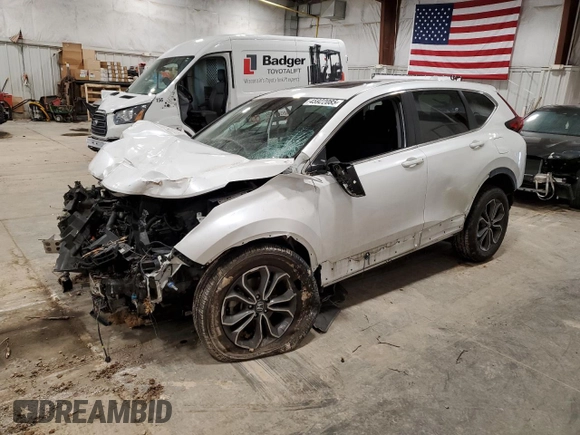 2021 Honda CR-V EX with VIN 5J6RW2H54MA015502, listed as a Copart auction lot 45922085 with Not Provided miles and Non Repairable. Bid and sale history available at carsss.com. Image 1.