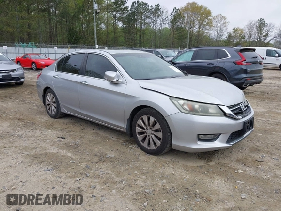 2013 Honda Accord Sdn EX-L with VIN 1HGCR2F86DA114954, listed as a IAAI auction lot 41919216 with 212,819 mi miles. Bid and sale history available at carsss.com. Image 1.
