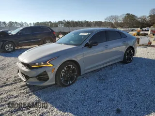 2024 Kia K5 GT-Line with VIN 5XXG64J28RG250764, listed as a Copart auction lot 45193435 with 18,768 mi miles and Salvage Title. Bid and sale history available at carsss.com. Image 1.