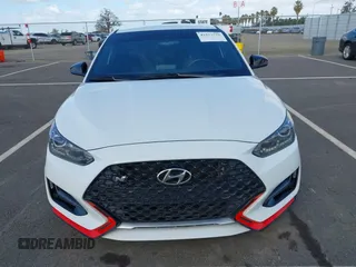2019 Hyundai Veloster N with VIN KMHT36AH6KU001916, listed as a IAAI auction lot 41577775 with 77,471 mi miles. Bid and sale history available at carsss.com. Image 12.