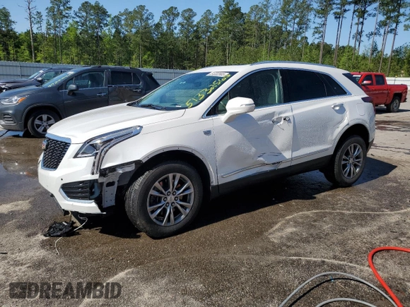 2021 Cadillac XT5 FWD Premium Luxury z VIN 1GYKNCRS2MZ209820, wystawiony jako Copart lot #51332565 z przebiegiem 52 916 mil mil oraz Szkoda całkowita • Salvage title. Historia ofert i sprzedaży dostępna na DreamBid. Obrazek 1.