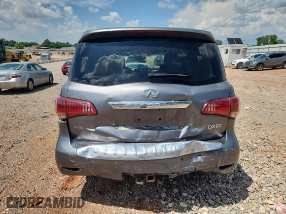 2016 Infiniti QX80 with VIN JN8AZ2NE2G9123772, listed as a Copart auction lot 63665105 with 98,304 mi miles and Salvage title. Bid and sale history available at DreamBid. Image 6.