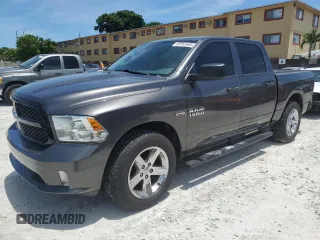 2015 Ram 1500 Express z VIN 1C6RR6KT4FS762341, wystawiony jako Copart lot #65761945 z przebiegiem 96 681 mil mil oraz Czysty tytuł • Clean title. Historia ofert i sprzedaży dostępna na DreamBid. Obrazek 1.