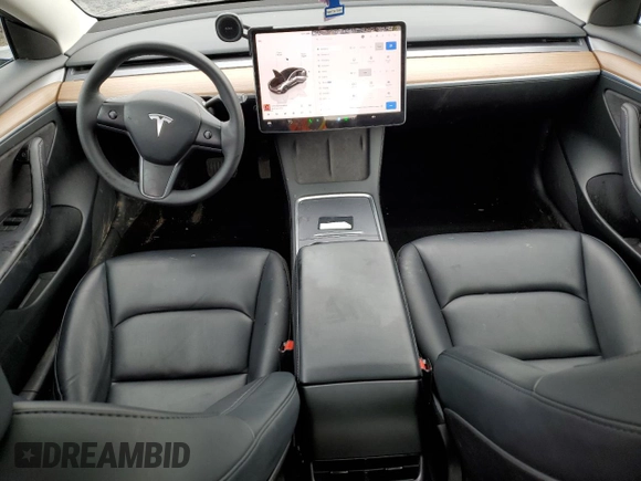 2023 Tesla Model 3 Long Range with VIN 5YJ3E1EB6PF686927, listed as a Copart auction lot 45602285 with 46,534 mi miles and Salvage Title. Bid and sale history available at DreamBid. Image 8.