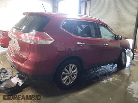 2016 Nissan Rogue SV with VIN KNMAT2MV6GP689816, listed as a Copart auction lot 42986025 with 49,300 mi miles and Salvage Title. Bid and sale history available at carsss.com. Image 3.