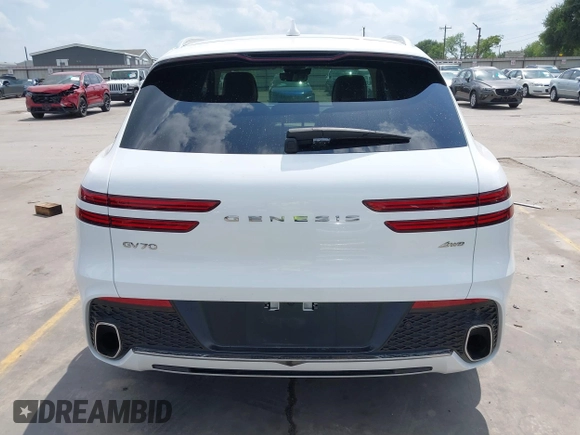 2023 Genesis GV70 2.5T with VIN KMUMADTB7PU139111, listed as a IAAI auction lot 42391876 with 13,157 mi miles and . Bid and sale history available at DreamBid. Image 16.