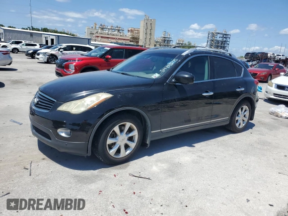 2009 Infiniti EX Journey with VIN JNKAJ09E59M900669, listed as a Copart auction lot 54713715 with 164,704 mi miles and Salvage Title. Bid and sale history available at carsss.com. Image 1.