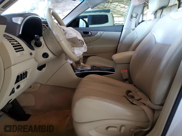 2015 Infiniti QX70 with VIN JN8CS1MU5FM381036, listed as a Copart auction lot 54107975 with Not Provided miles and Salvage Title. Bid and sale history available at DreamBid. Image 7.