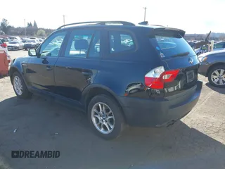 2004 BMW X3 2.5i with VIN WBXPA73444WB26471, listed as a IAAI auction lot 41702540 with 161,894 mi miles. Bid and sale history available at carsss.com. Image 3.