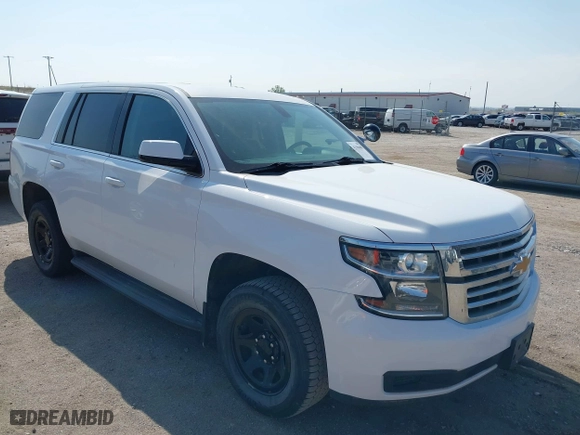 2020 Chevrolet Tahoe Commercial with VIN 1GNSKDEC8LR258254, listed as a IAAI auction lot 42104608 with 105,895 mi miles. Bid and sale history available at carsss.com. Image 1.