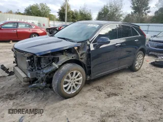 2020 Cadillac XT4 FWD Luxury with VIN 1GYAZAR47LF142704, listed as a Copart auction lot 86730714 with 122,356 mi miles and Salvage Title. Bid and sale history available at carsss.com. Image 1.