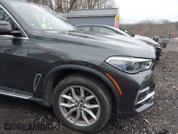 2023 BMW X5 xDrive40i with VIN 5UXCR6C07P9N61205, listed as a IAAI auction lot 42010313 with 34,127 mi miles. Bid and sale history available at carsss.com. Image 21.