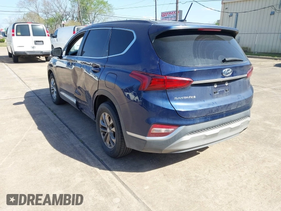 2020 Hyundai Santa Fe SE with VIN 5NMS23AD0LH141404, listed as a IAAI auction lot 41870350 with 144,109 mi miles. Bid and sale history available at carsss.com. Image 3.