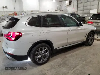 2023 BMW X3 xDrive30i with VIN 5UX53DP04P9R53681, listed as a Copart auction lot 49039085 with 20,855 mi miles and Salvage Title. Bid and sale history available at carsss.com. Image 3.