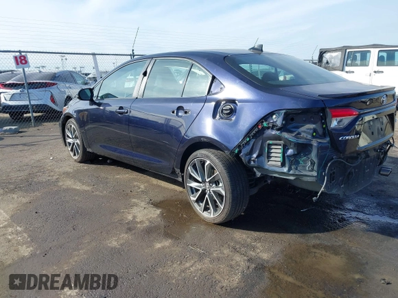 2021 Toyota Corolla SE with VIN 5YFP4MCE5MP082661, listed as a IAAI auction lot 41573579 with 58,418 mi miles and . Bid and sale history available at DreamBid. Image 3.