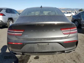 2023 Genesis G80 2.5T with VIN KMTGA4SC1PU166008, listed as a Copart auction lot 79831594 with 12,628 mi miles and Salvage Title. Bid and sale history available at DreamBid. Image 6.