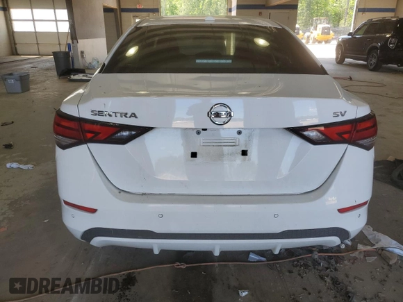 2021 Nissan Sentra SV with VIN 3N1AB8CV9MY269536, listed as a Copart auction lot 54705275 with 92,808 mi miles and Salvage title. Bid and sale history available at DreamBid. Image 6.