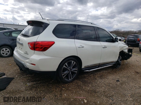 2018 Nissan Pathfinder SV z VIN 5N1DR2MM9JC669315, wystawiony jako Copart lot #53186005 z przebiegiem 188 420 mil mil oraz Szkoda całkowita • Salvage title. Historia ofert i sprzedaży dostępna na DreamBid. Obrazek 3.