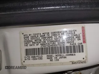 2005 Scion xA z VIN JTKKT624650079130, wystawiony jako IAAI lot #42084860 z przebiegiem 181 378 mil mil oraz . Historia ofert i sprzedaży dostępna na DreamBid. Obrazek 9.
