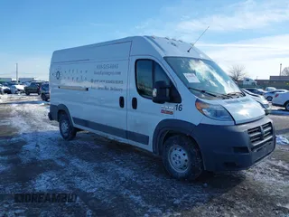 2017 Ram ProMaster Cargo with VIN 3C6TRVDG5HE532880, listed as a IAAI auction lot 41386942 with 129,348 mi miles. Bid and sale history available at carsss.com. Image 1.
