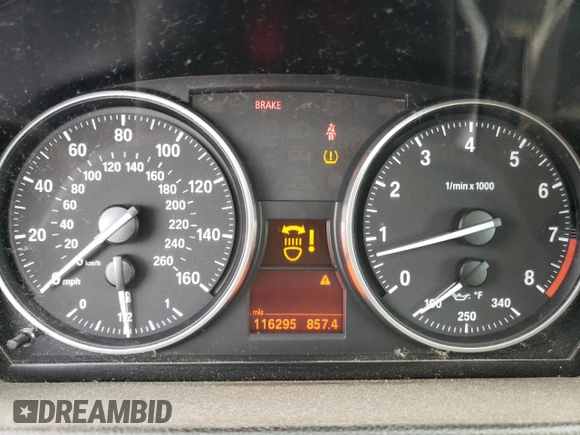 2008 BMW 3 Series 335xi with VIN WBAWC73548E062899, listed as a Copart auction lot 58737244 with 116,295 mi miles and Salvage Title. Bid and sale history available at carsss.com. Image 9.