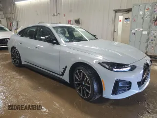 2023 BMW i4 M50 z VIN WBY33AW00PFP81013, wystawiony jako Copart lot #50048355 z przebiegiem 24 076 mil mil oraz Szkoda całkowita • Salvage title. Historia ofert i sprzedaży dostępna na DreamBid. Obrazek 4.