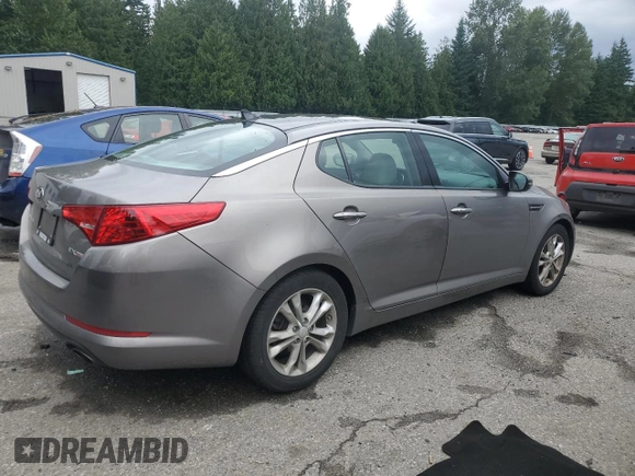 2013 Kia Optima EX with VIN 5XXGN4A77DG254604, listed as a Copart auction lot 62791005 with 183,550 mi miles and Clean title. Bid and sale history available at DreamBid. Image 3.