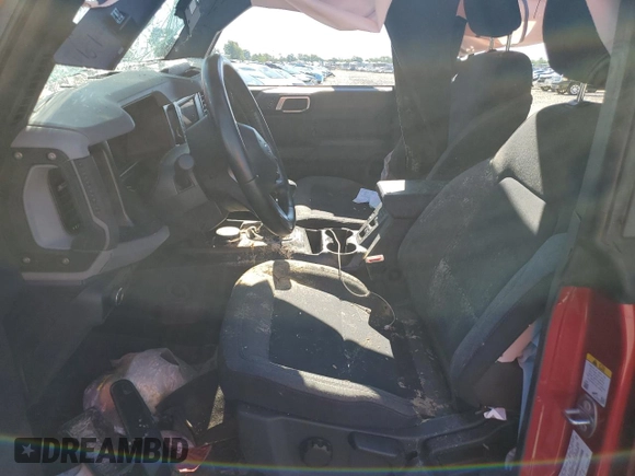 2021 Ford Bronco with VIN 1FMDE5BH1MLB00420, listed as a Copart auction lot 61452524 with 32,260 mi miles and Salvage Title. Bid and sale history available at DreamBid. Image 7.